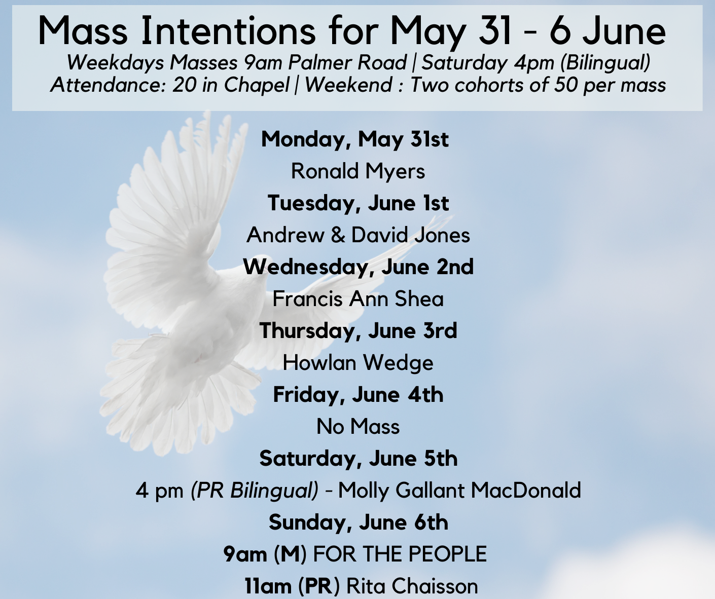 Immaculate Conception, Palmer Road and Our Lady of Assumption